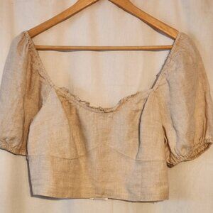 *NWT* a loves a  - Linen Crop Top